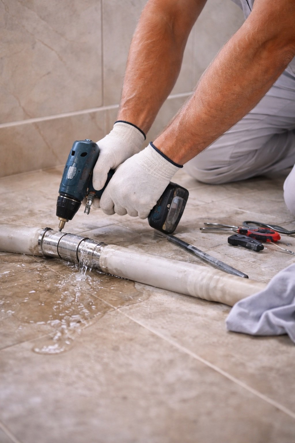 Fugas de agua y roturas de tuberías en huelva